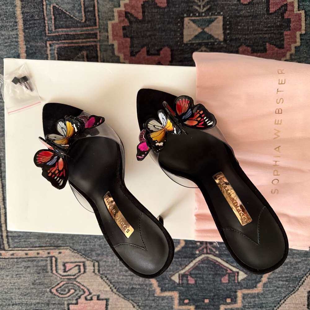 Sophia Webster Black Butterfly Women's Shoes